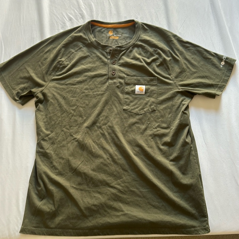 Carhartt short sleeve Henley summer force shirt